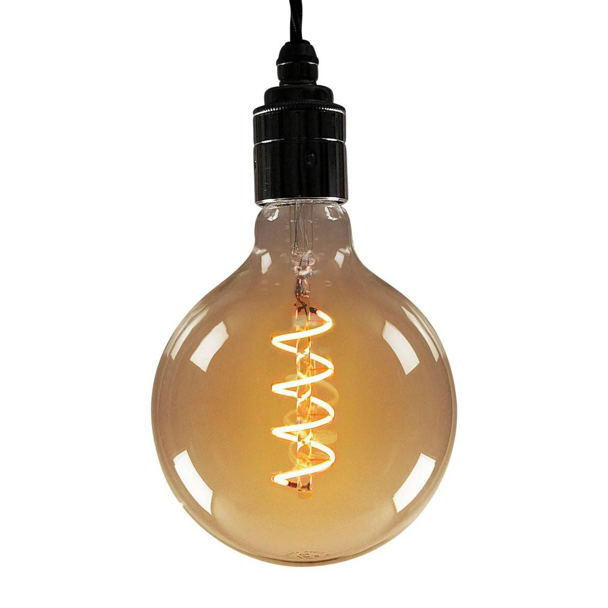 Bombilla Retro Vintage globo filamento espiral E27 G125 4W