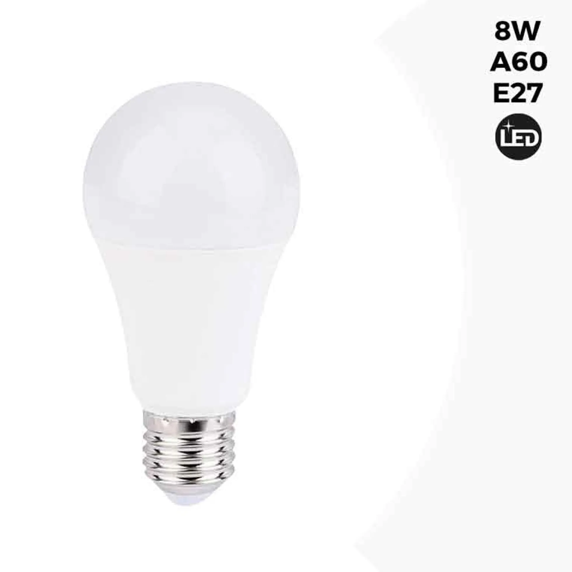 Bombilla 12-24V DC 8W E27 A60 para caravanas, camping y embarcaciones