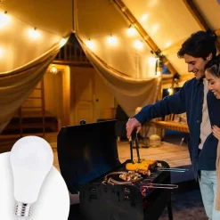 Bombilla 12-24V DC 8W E27 A60 para caravanas, camping y embarcaciones