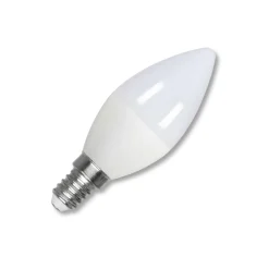 Bombilla vela LED E14 C37 4.5W — Opal | Disponible en luz cálida, neutra y fría