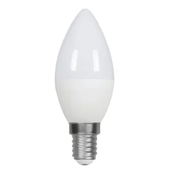 Bombilla vela LED E14 C37 4.5W — Opal | Disponible en luz cálida, neutra y fría