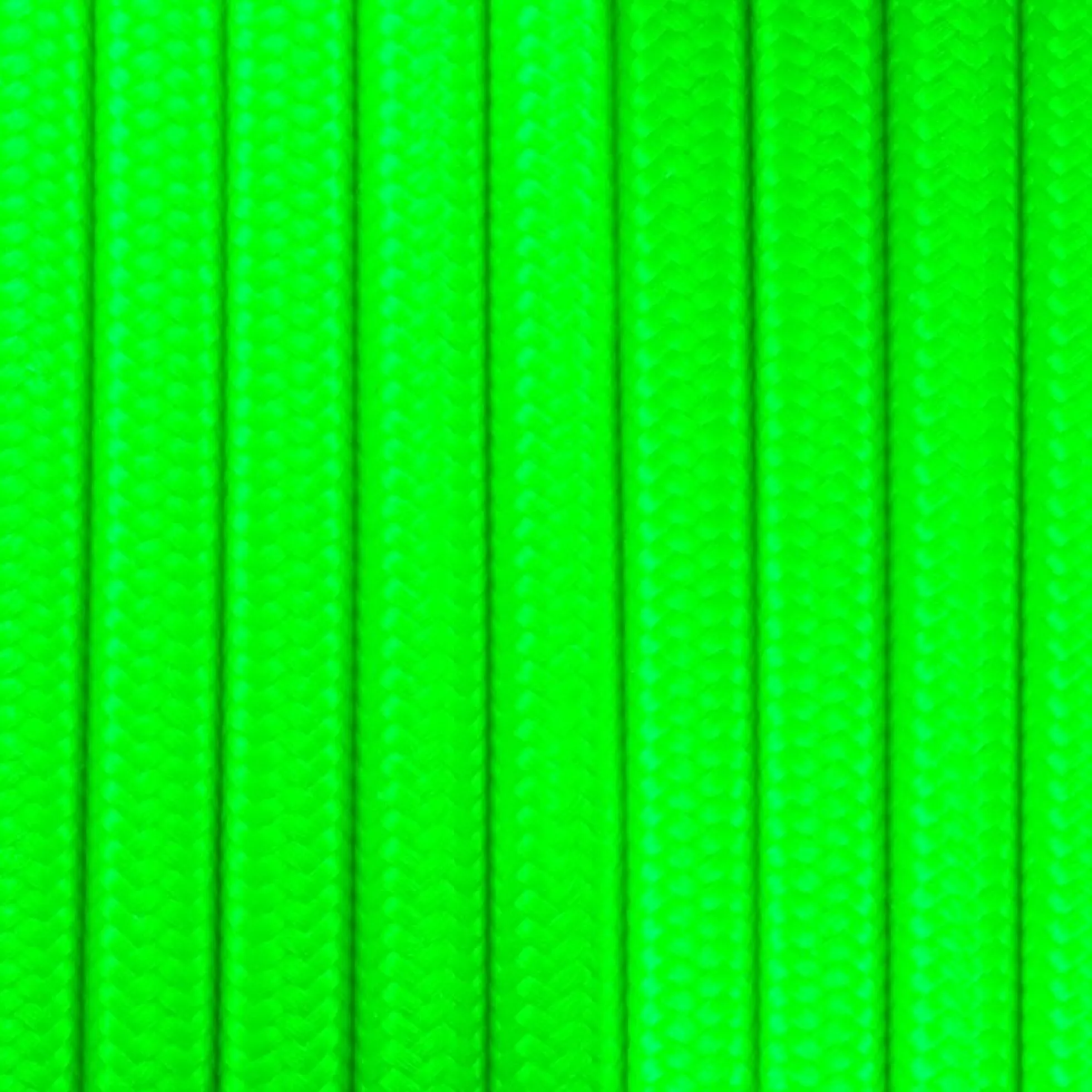 Cable eléctrico redondo revestido de algodón Verde Cítrico