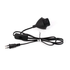 Cable para lámpara de mesa - Casquillo E27, interruptor y enchufe - 1,3 m