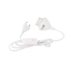 Cable para lámpara de mesa - Casquillo E27, interruptor y enchufe - 1,3 m