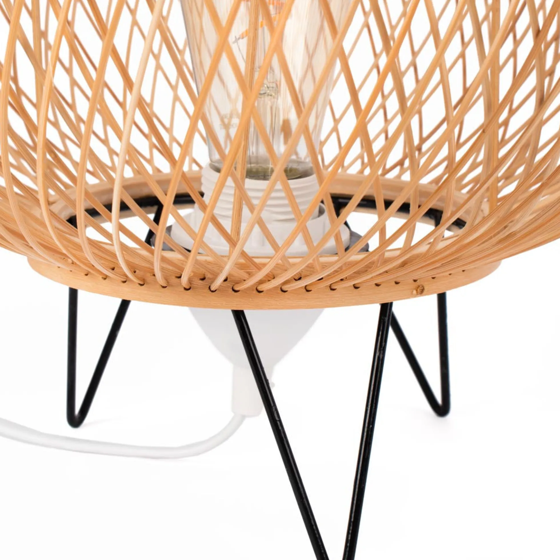 Cable para lámpara de mesa - Casquillo E27, interruptor y enchufe - 1,3 m