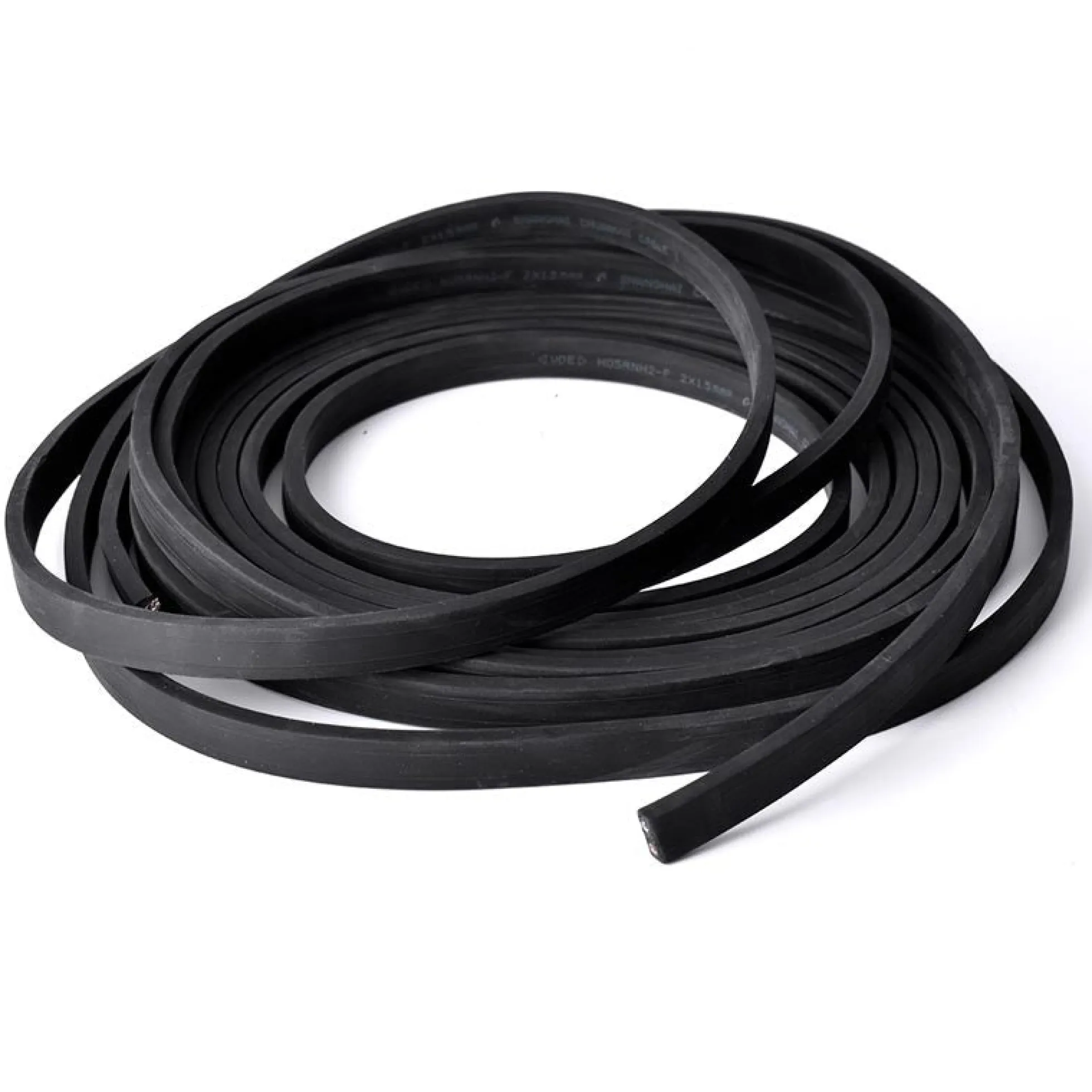 Cable Plano Negro 2x1,5mm2 para Guirnalda a medida (venta por metros)