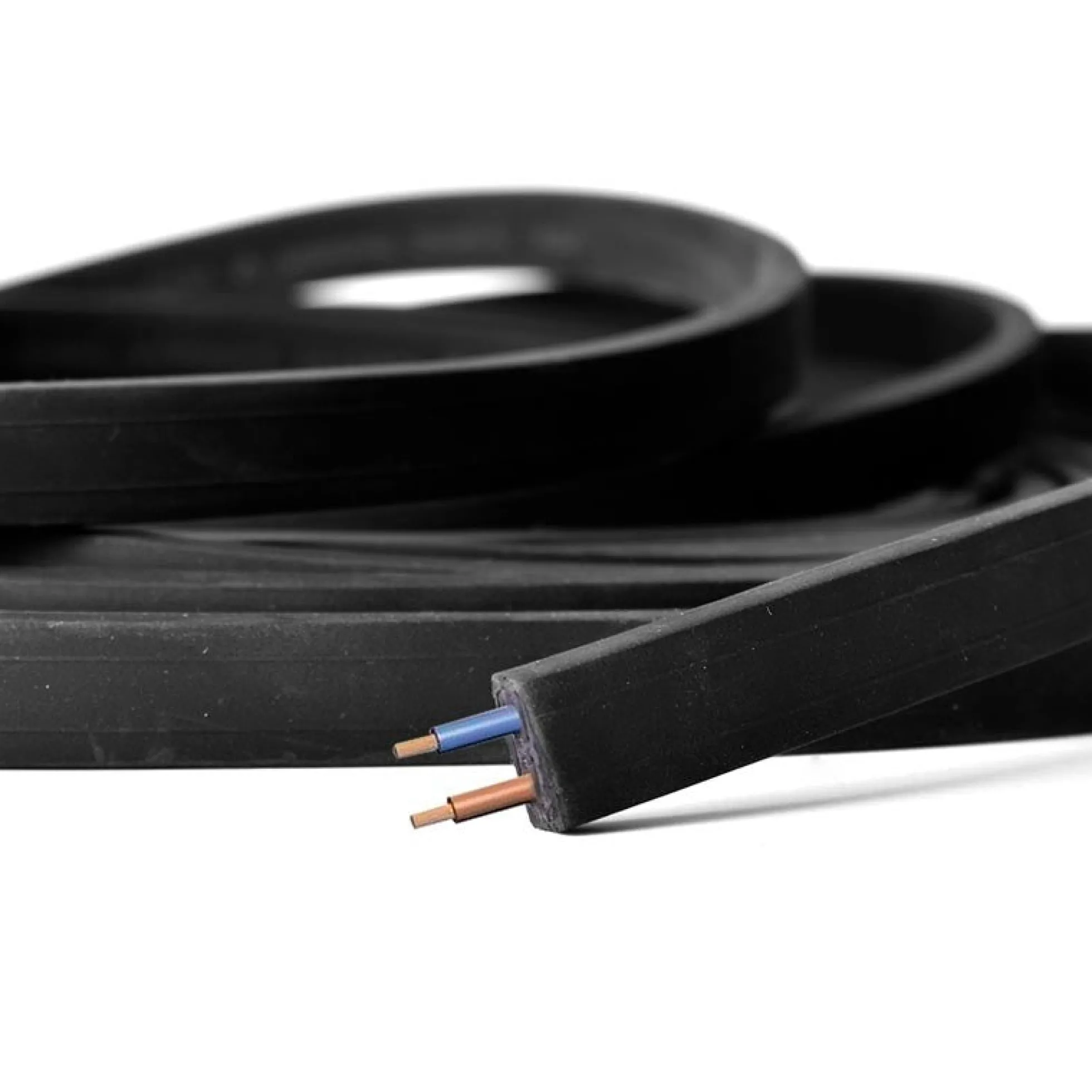 Cable Plano Negro 2x1,5mm2 para Guirnalda a medida (venta por metros)