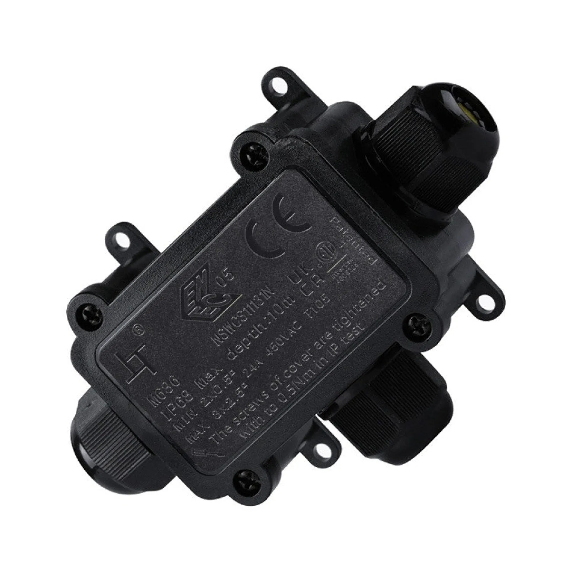 Caja de conexión impermeable en T - IP68 - 0.5 - 2.5mm²