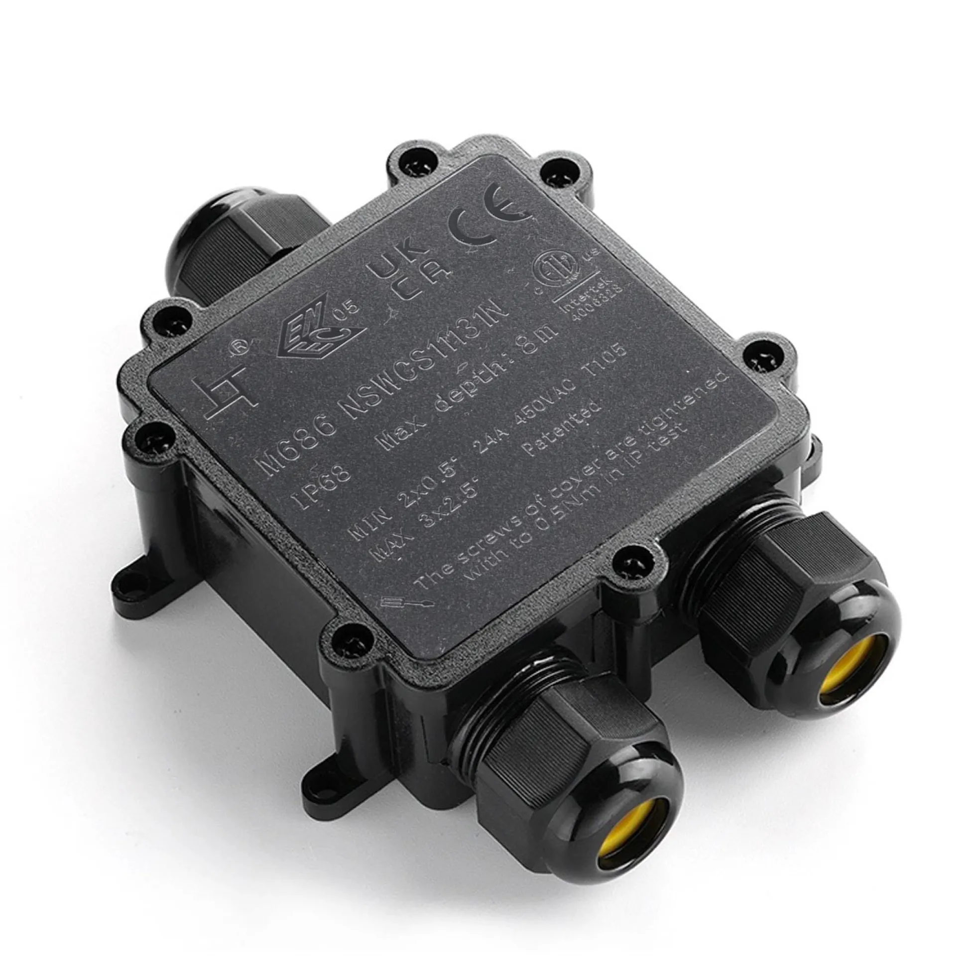 Caja de conexión impermeable en Y - IP68 - 0.5 - 2.5mm²