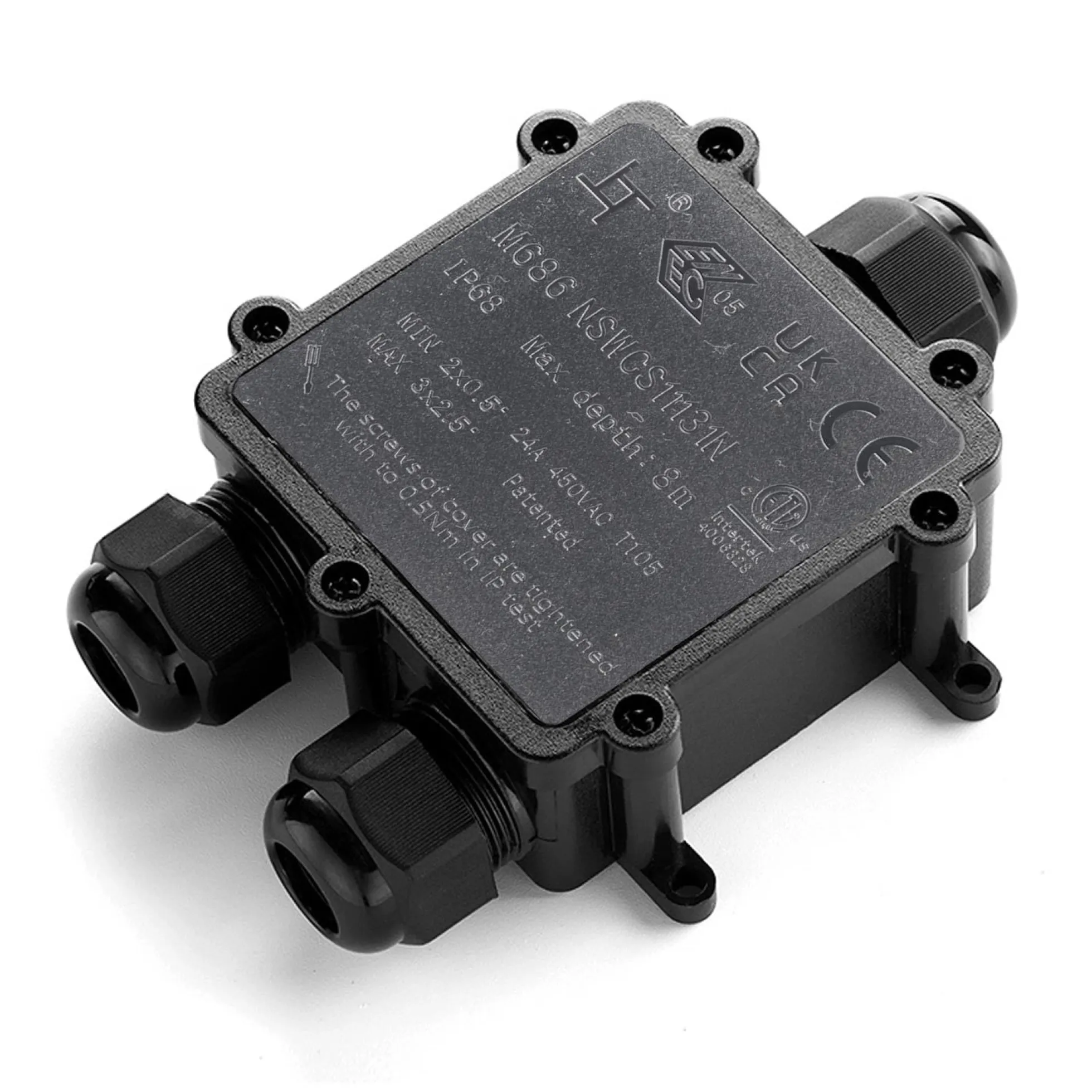 Caja de conexión impermeable en Y - IP68 - 0.5 - 2.5mm²