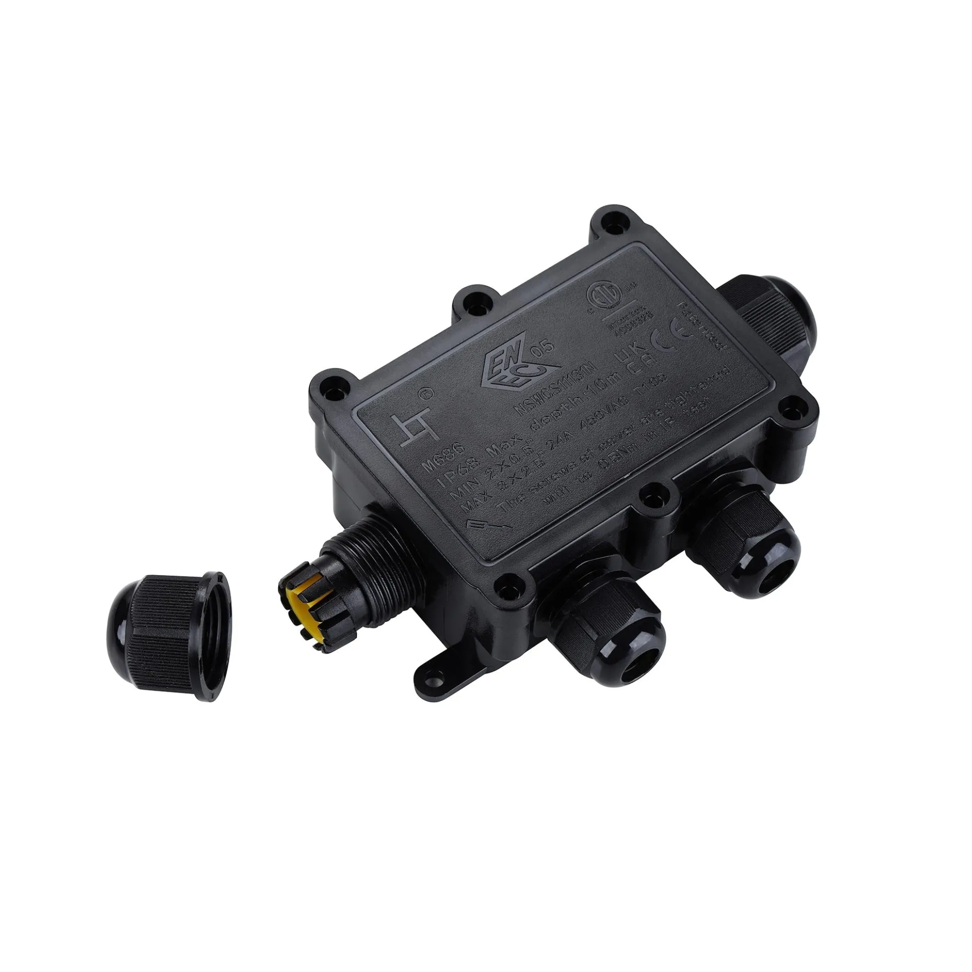 Caja de conexión impermeable en F M20 - 4P - IP68 - 0.5-2.5mm² - 24A - T105