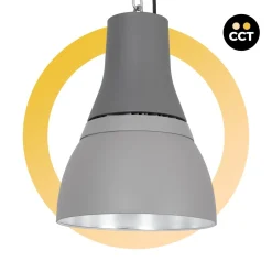 Campana LED comercial CCT - (25W / 40W /60W / 80W) - Difusor aluminio - UGR19 - Driver Lifud 0-10V