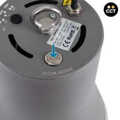 Campana LED comercial CCT - (25W / 40W / 60W / 80W) - Difusor policarbonato - UGR19 - Driver Lifud