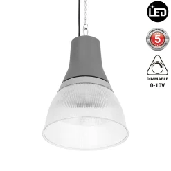 Campana LED comercial CCT - (25W / 40W / 60W / 80W) - Difusor policarbonato - UGR19 - Driver Lifud