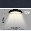 Campana LED industrial 200W - CCT - 170lm/W - Driver LIFUD - IP65 - 10 años garantía