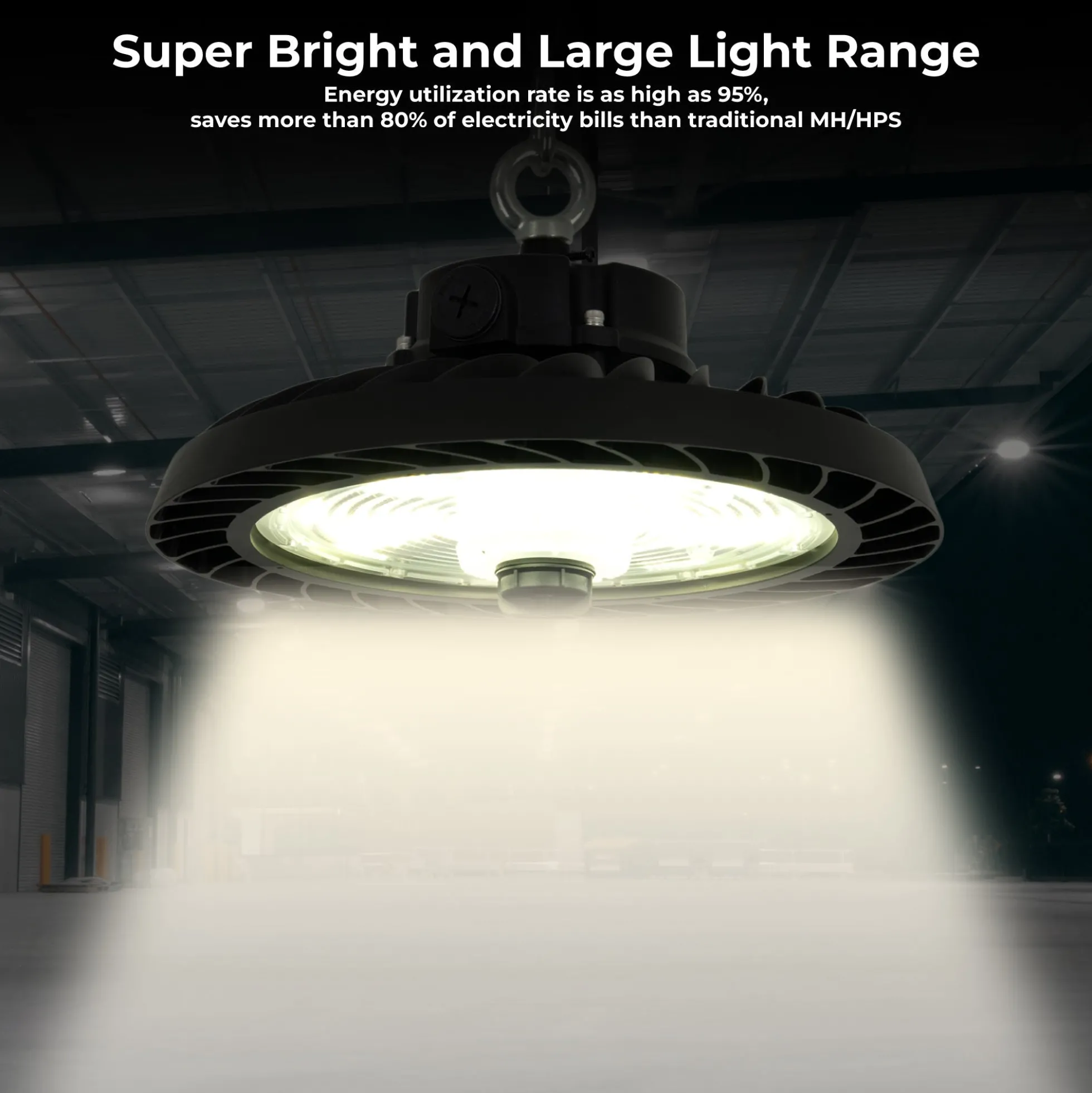 Campana LED industrial 200W - CCT - 170lm/W - Driver LIFUD - IP65 - 10 años garantía
