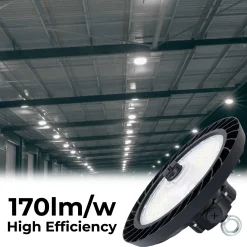 Campana LED industrial 200W - CCT - 170lm/W - Driver LIFUD - IP65 - 10 años garantía