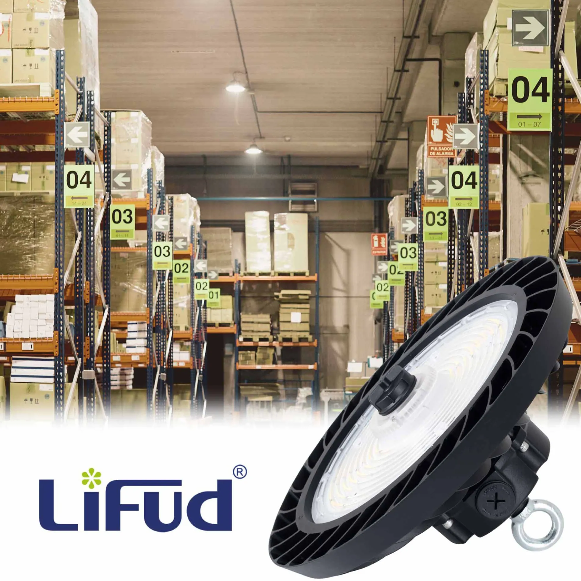 Campana LED industrial 200W - CCT - 170lm/W - Driver LIFUD - IP65 - 10 años garantía