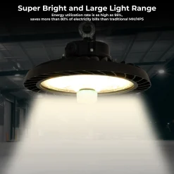 Campana LED UFO industrial 200W - CCT - Con sensor de movimiento - 170lm/W - Driver LIFUD - IP65 - 5 años garantía