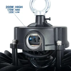 Campana LED UFO industrial 200W - CCT - Con sensor de movimiento - 170lm/W - Driver LIFUD - IP65 - 5 años garantía