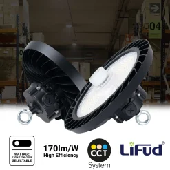 Campana LED UFO industrial 200W - CCT - Con sensor de movimiento - 170lm/W - Driver LIFUD - IP65 - 5 años garantía
