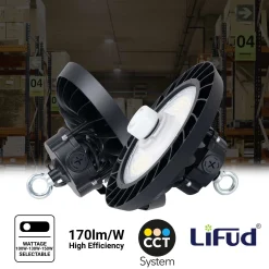 Campana LED UFO industrial 150W - CCT - Con sensor de movimiento - 170lm/W - Driver LIFUD - IP65 - 5 años garantía