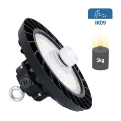Campana LED UFO industrial 150W - CCT - Con sensor de movimiento - 170lm/W - Driver LIFUD - IP65 - 5 años garantía