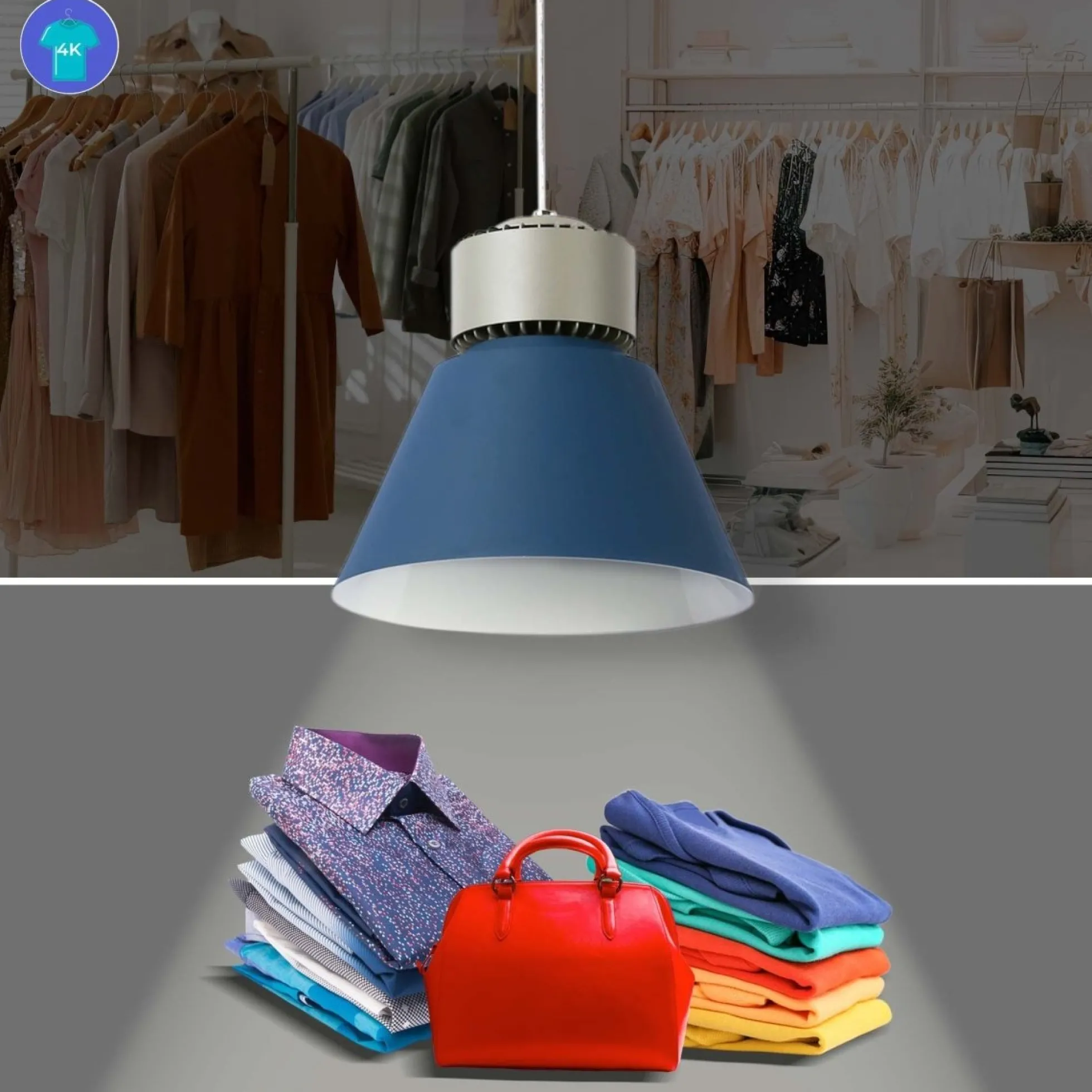 Campana LED 36W especial para moda y retail - CRI95 - 4000K - Driver KeGu
