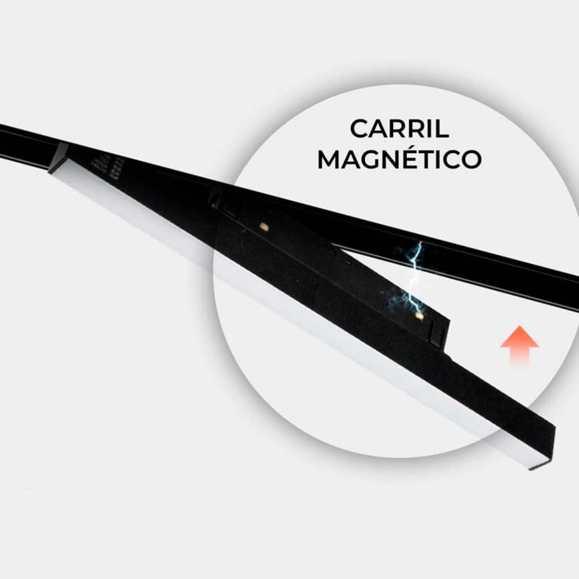 Carril magnético 20mm de integración 48V - 2 metros