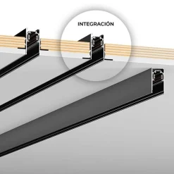 Carril magnético 20mm de integración 48V - 2 metros