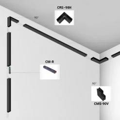 Carril magnético 20mm de superficie 48V - 2 metros
