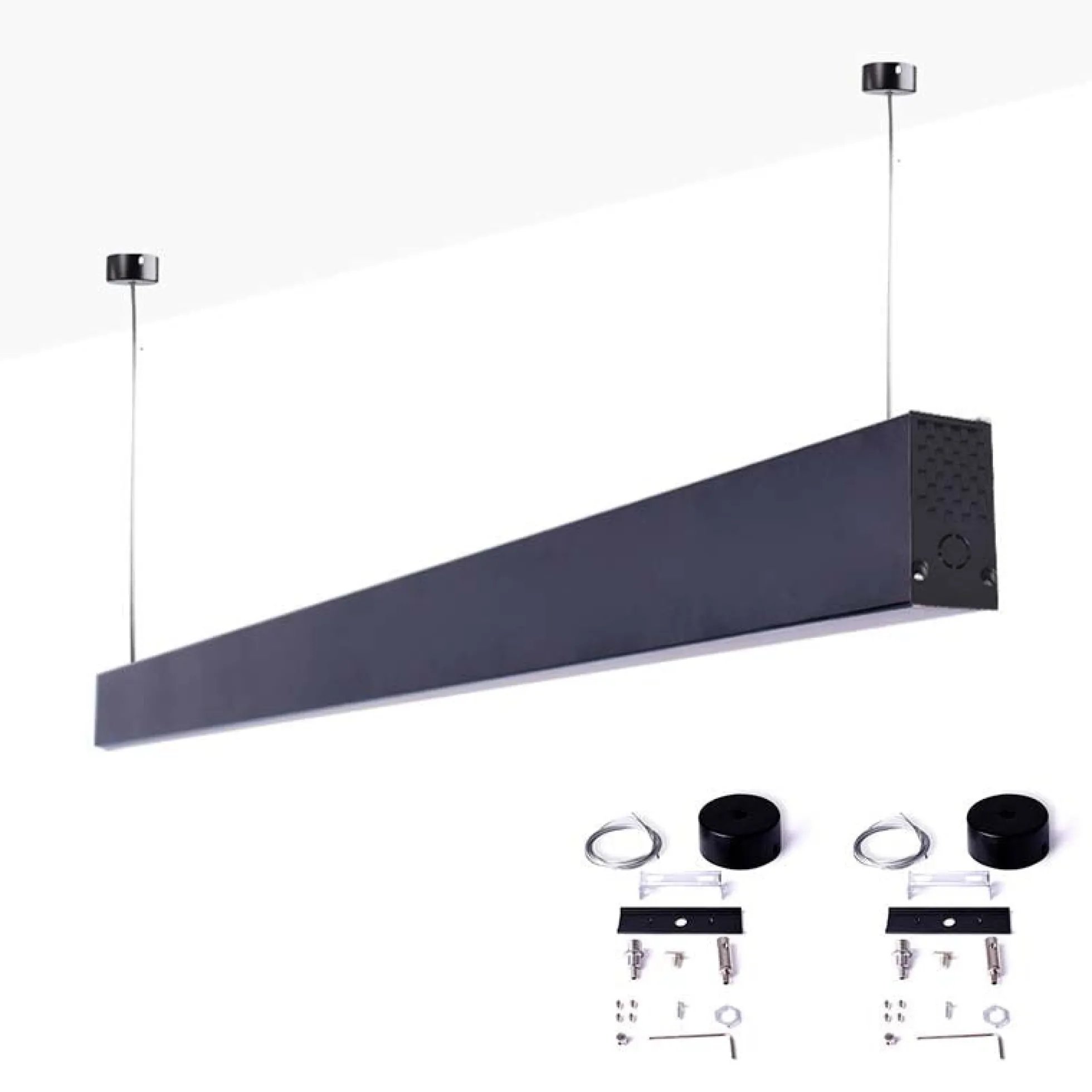 Carril magnético 48V + kit de suspensión - 2 metros