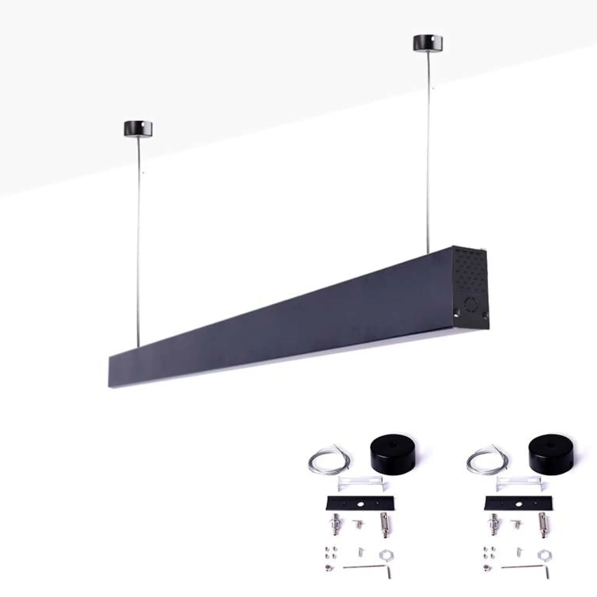 Carril magnético 48V + kit de suspensión - 1 metro
