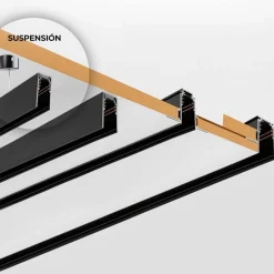 Carril magnético 48V + kit de suspensión - 1 metro