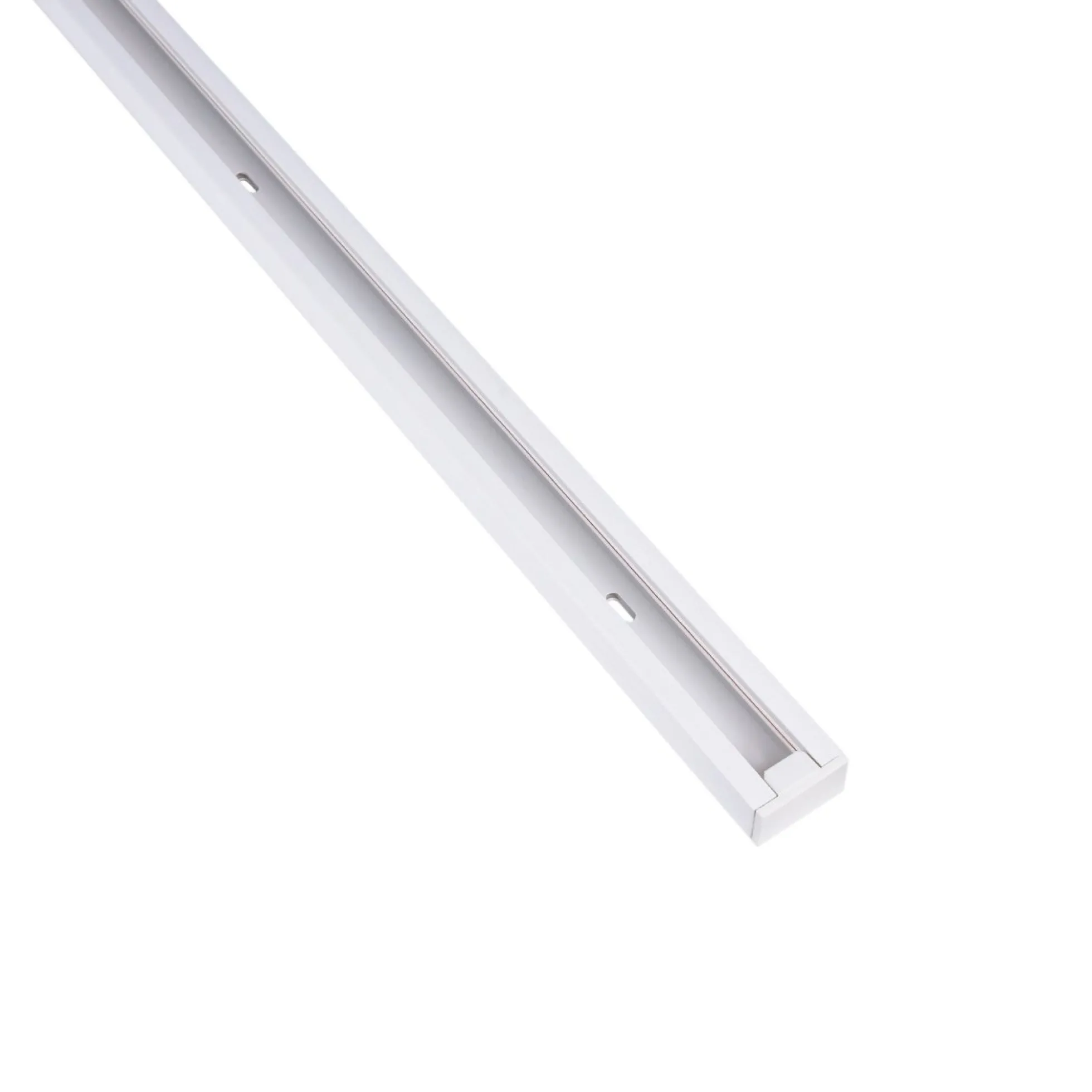 Carril monofásico de PVC para focos LED - Superficie - 2 metros