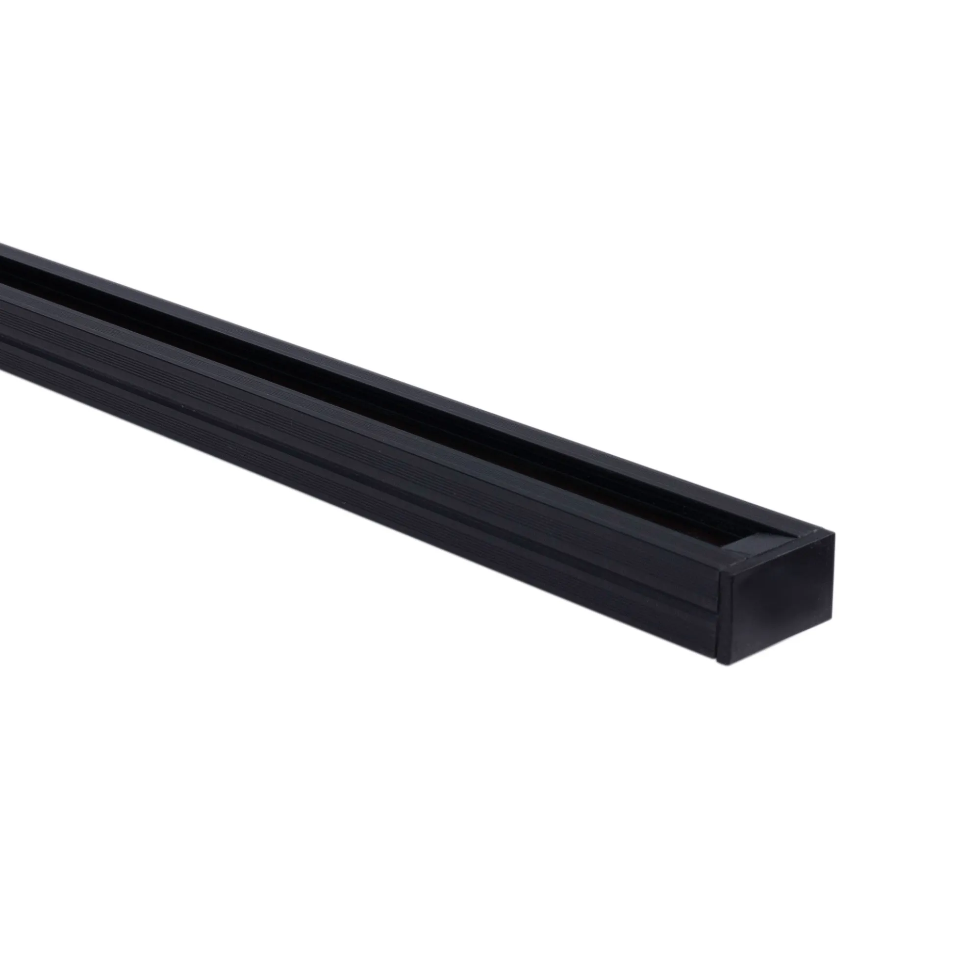 Carril monofásico de PVC para focos LED - Superficie - 2 metros