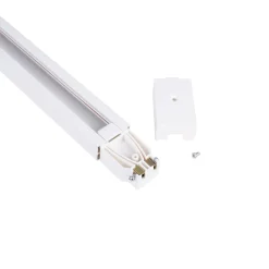 Carril monofásico de PVC para focos LED - Superficie - 2 metros