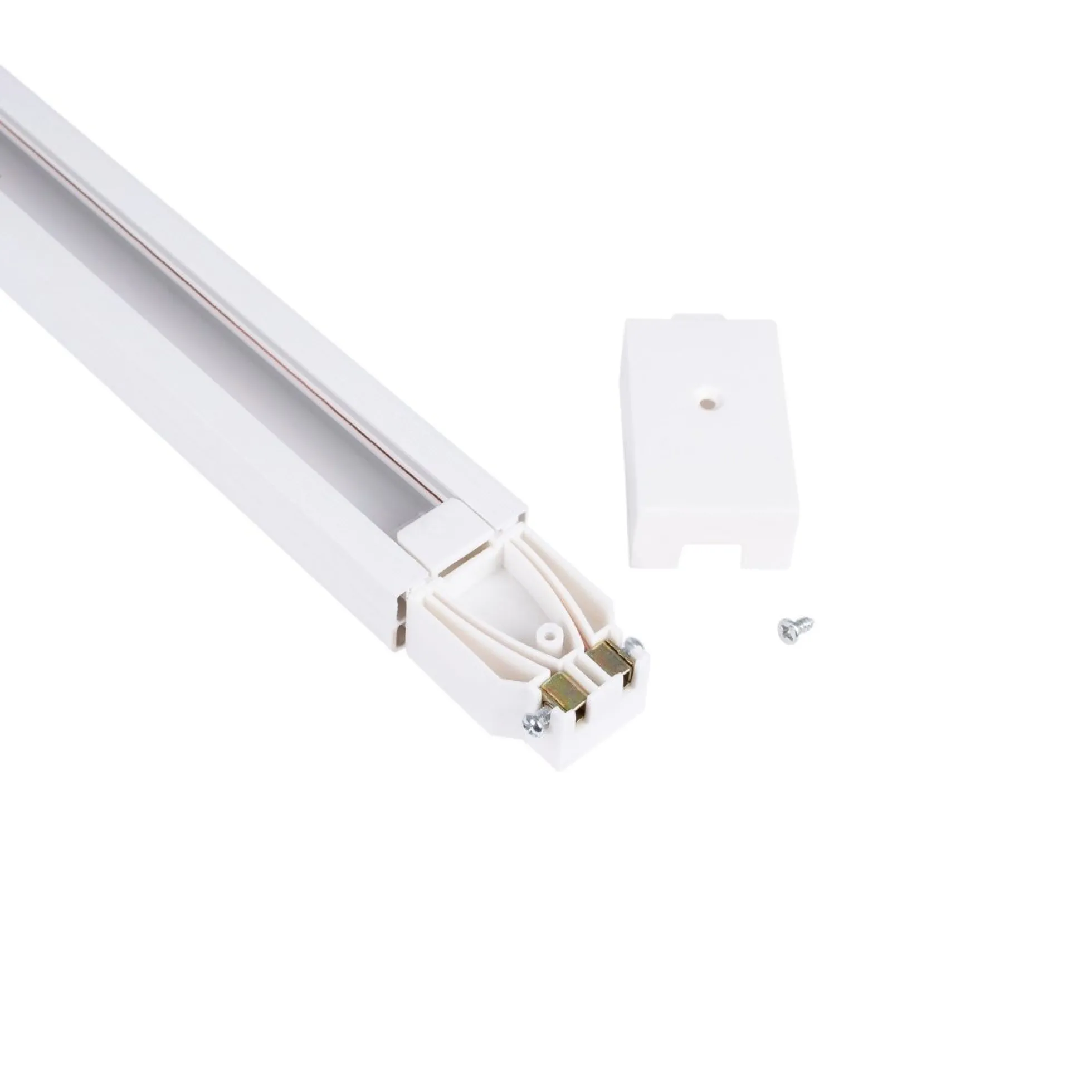 Carril monofásico de PVC para focos LED - Superficie - 2 metros