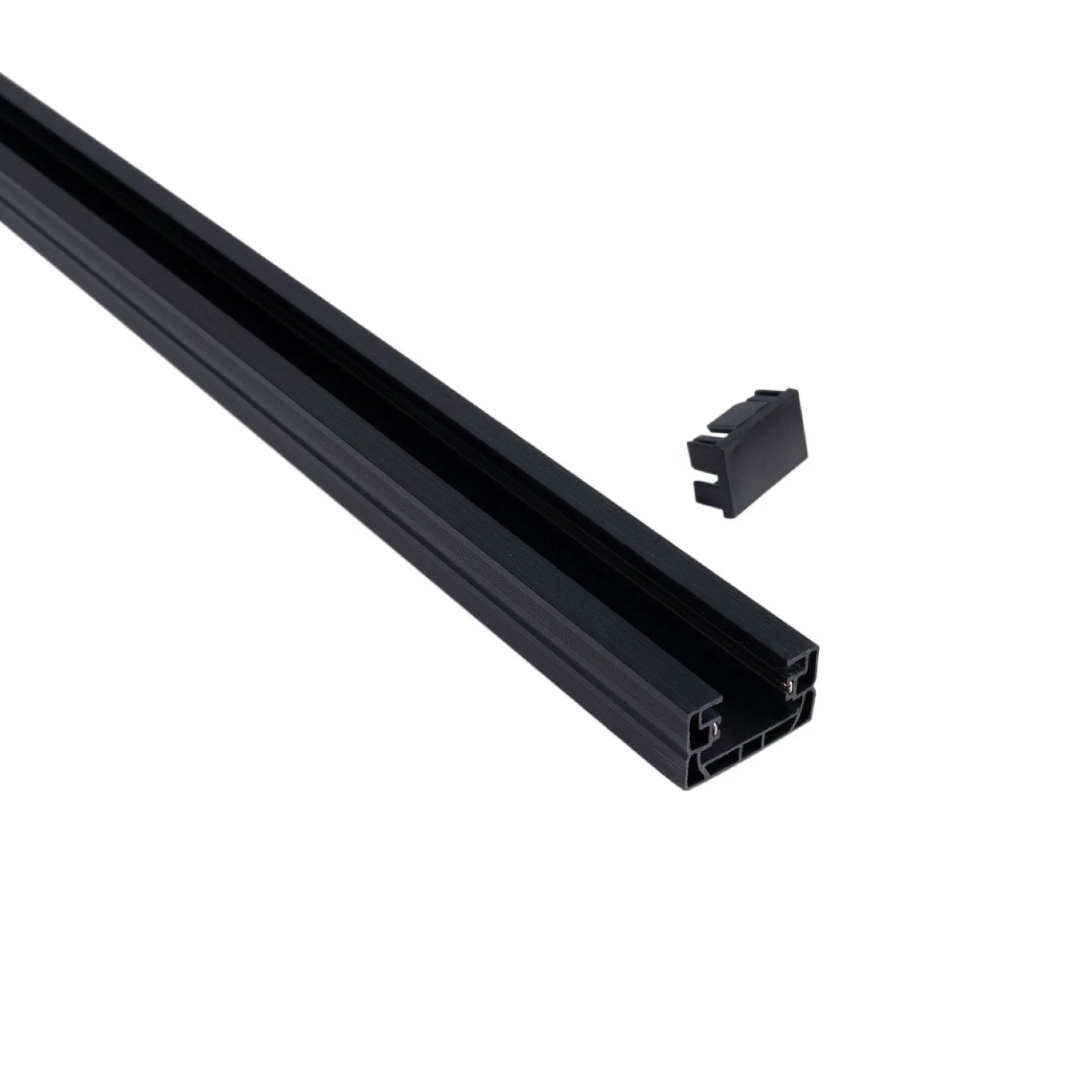 Carril monofásico de PVC para focos LED - Superficie - 2 metros