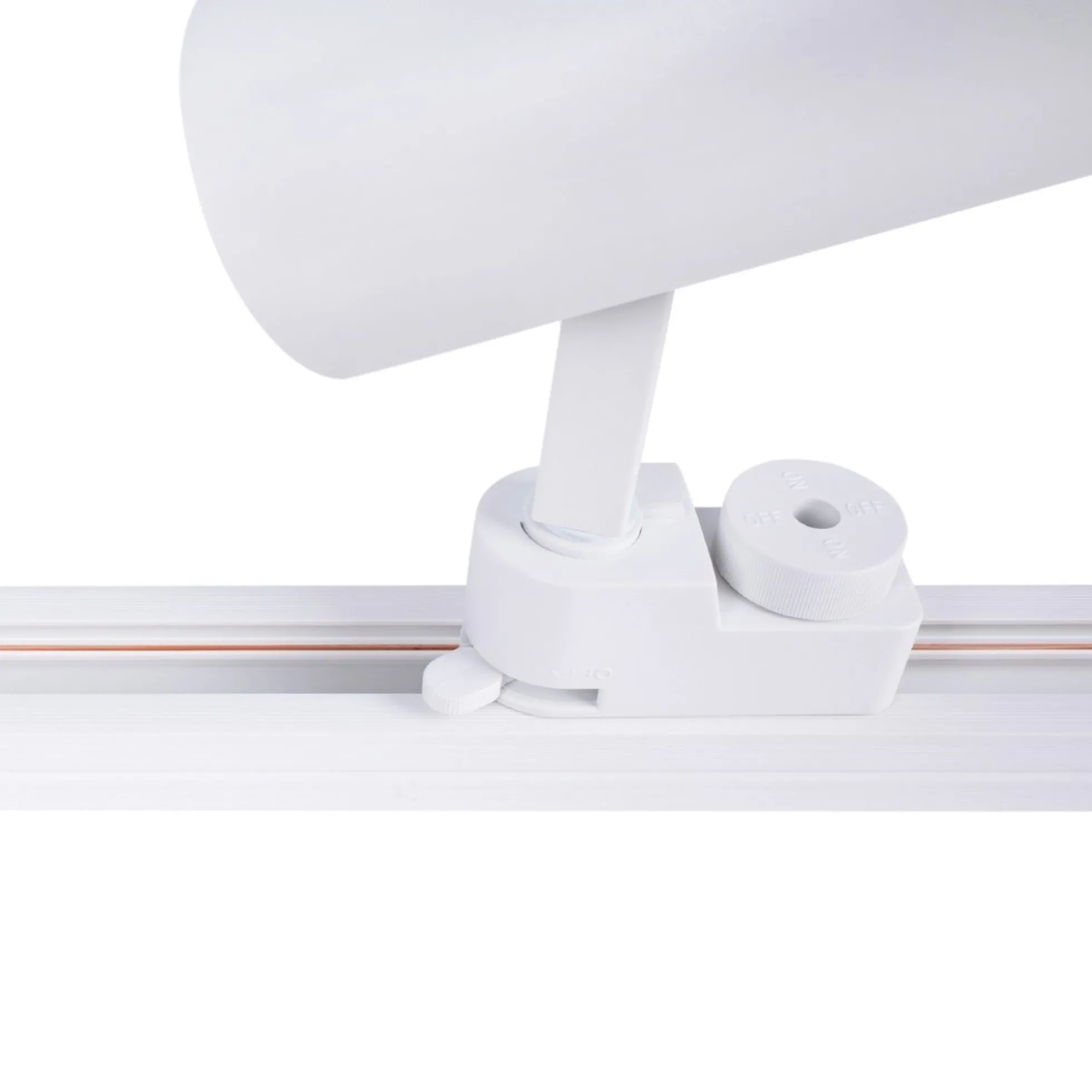 Carril monofásico de PVC para focos LED - Superficie - 2 metros