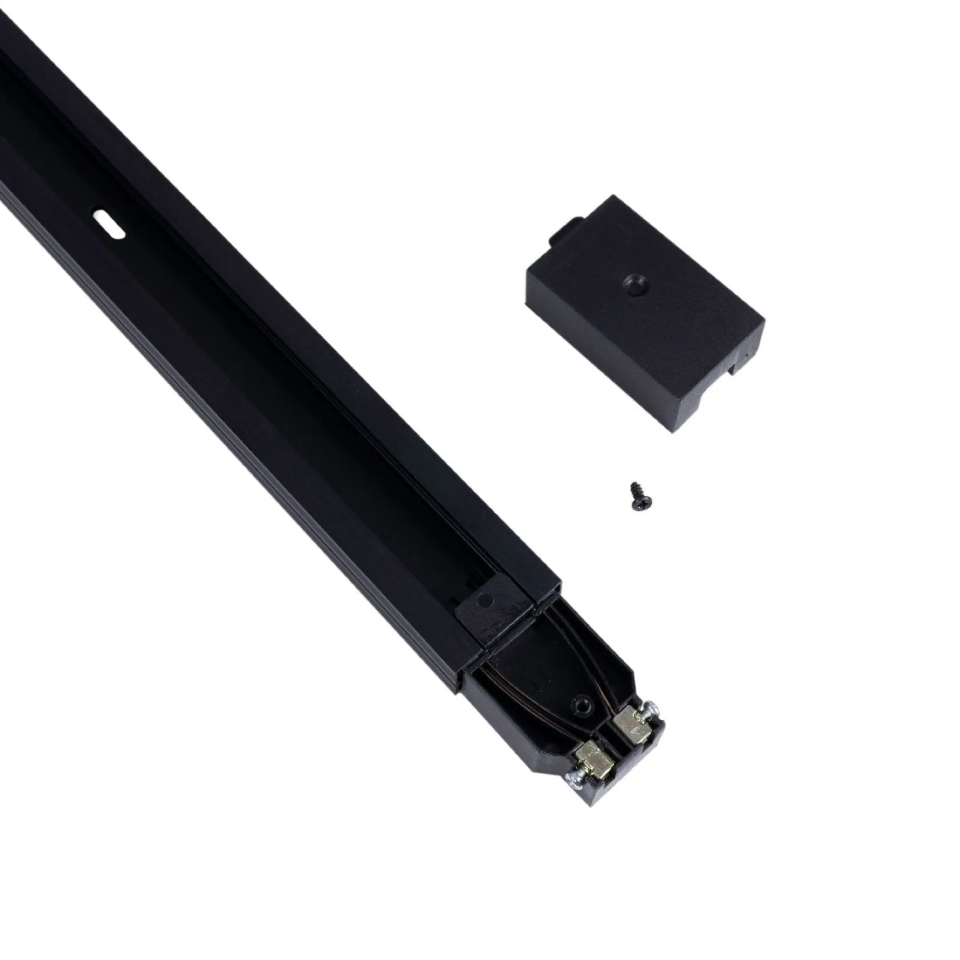 Carril monofásico de PVC para focos LED - Superficie - 2 metros