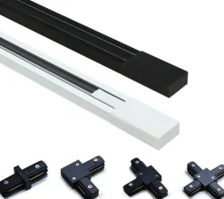 Carril monofásico de superficie para focos LED - Barra 1 metro