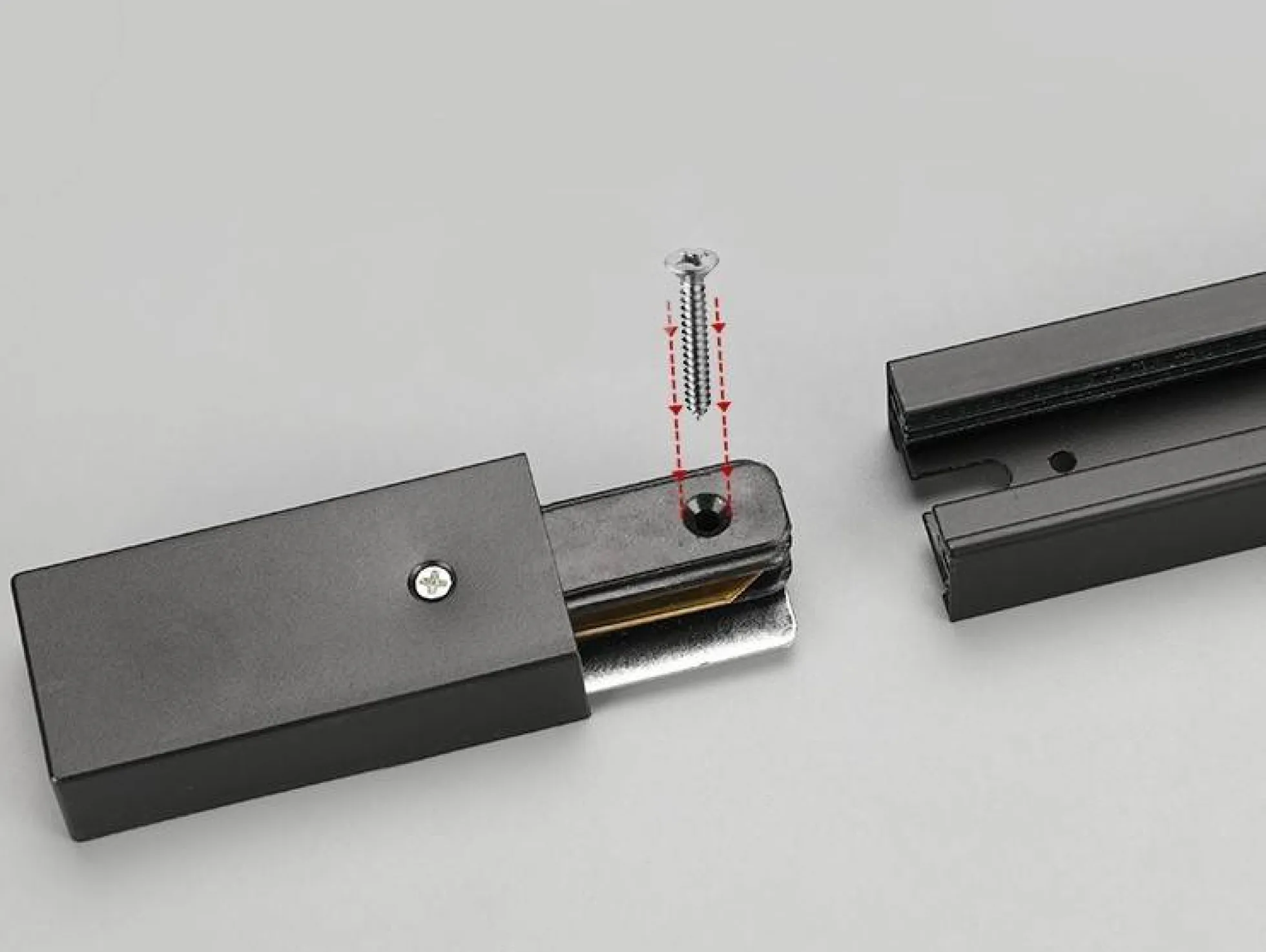 Carril monofásico de superficie para focos LED - Barra 1 metro