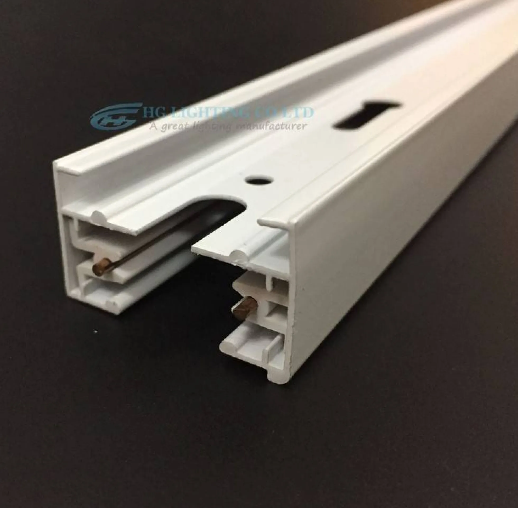 Carril monofásico de superficie para focos LED - Barra 1 metro