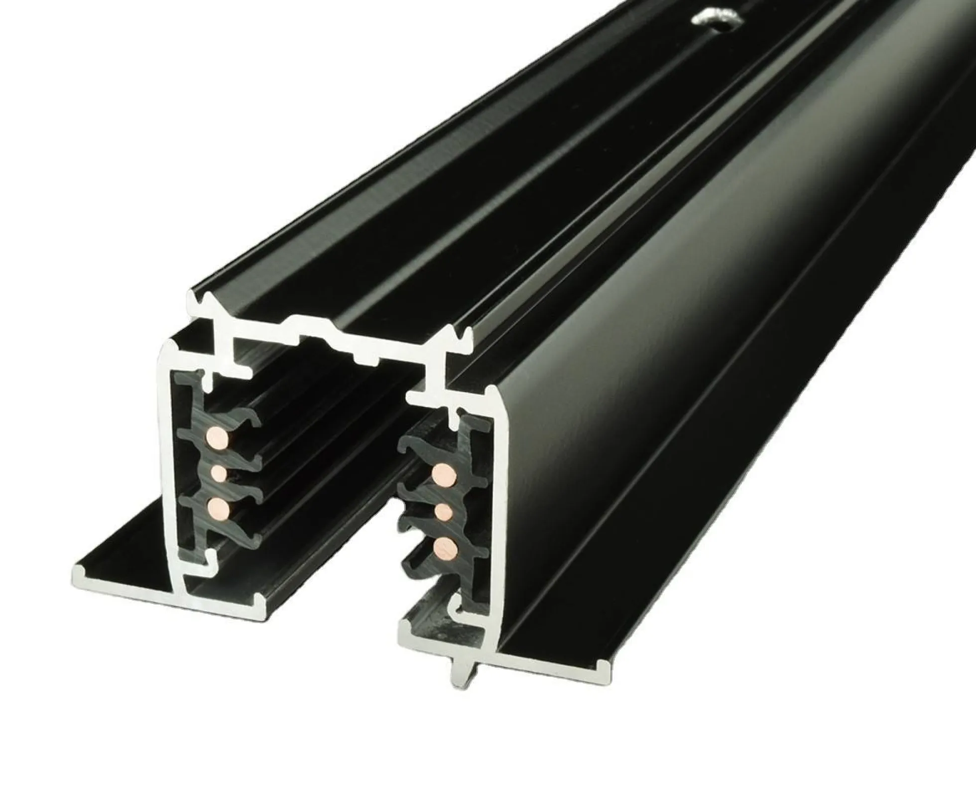 Carril trifásico empotrable para focos LED - barra 2 metros