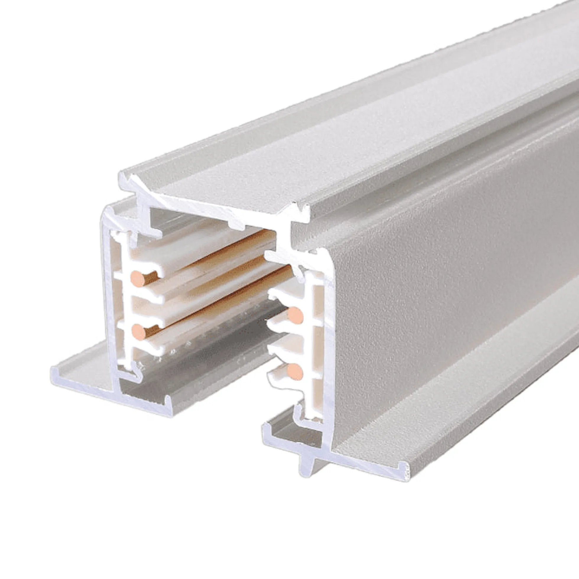Carril trifásico empotrable para focos LED - barra 2 metros