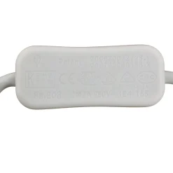 Casquillo E27 con cable de PVC, interruptor y enchufe
