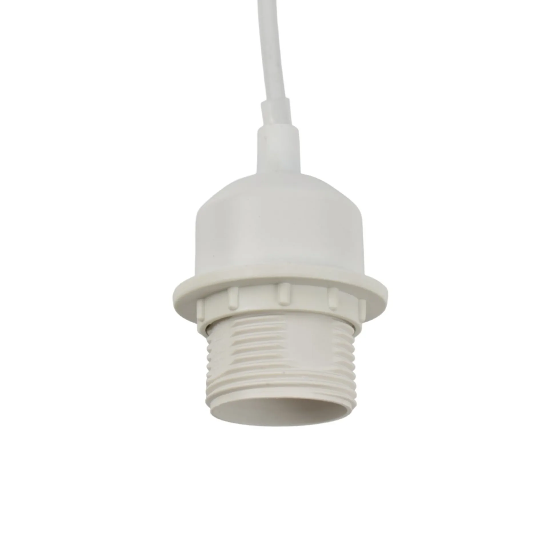 Casquillo E27 con cable de PVC, interruptor y enchufe