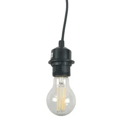 Casquillo E27 con cable de PVC, interruptor y enchufe
