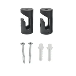 Casquillo E27 con cable de yute trenzado, interruptor y enchufe